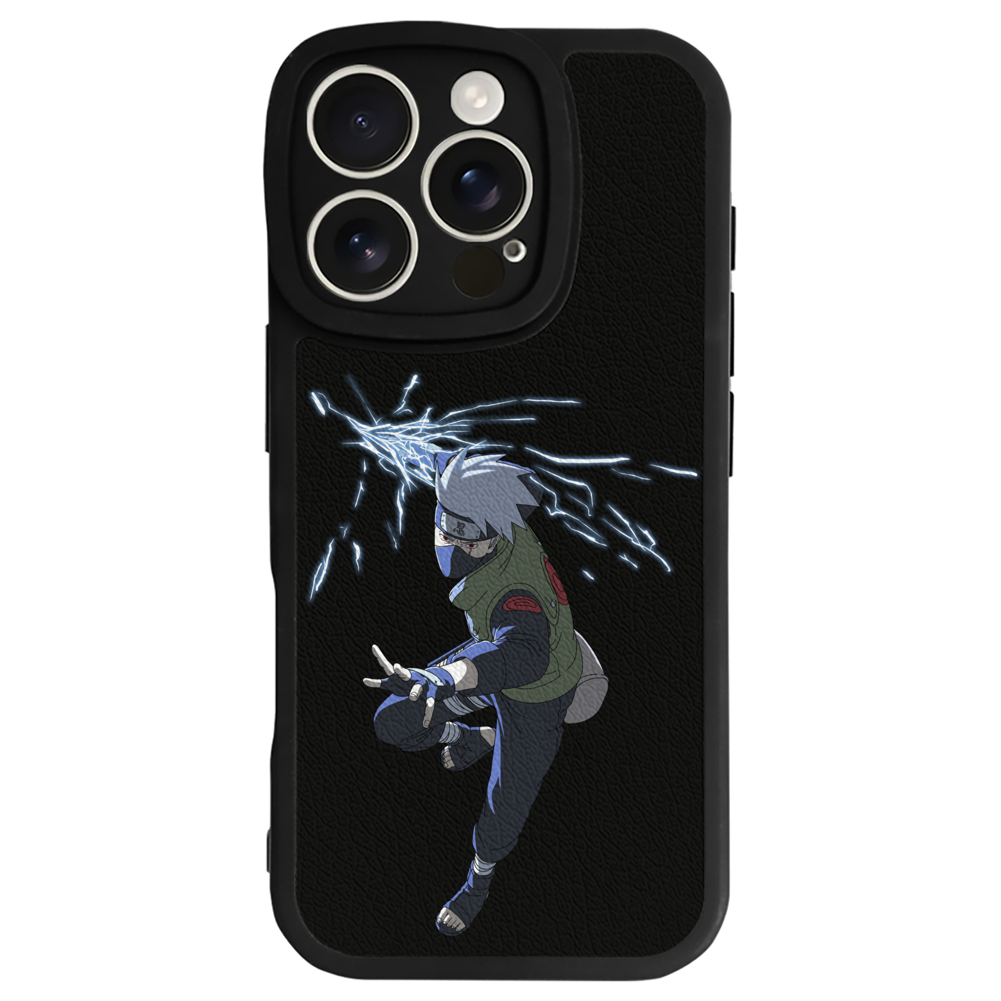 （画像用） NARUTO -ナルト- はたけ カカシ Hatake Kakashi 【iPhone 16シリーズ対応】シリコンスマホケース（レザー調） 材質：シリコン